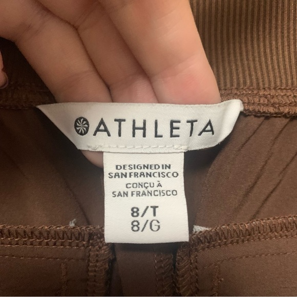 Athleta Brooklyn Ankle Pant Brown Size 8 Tall NWT New - Picture 10 of 14